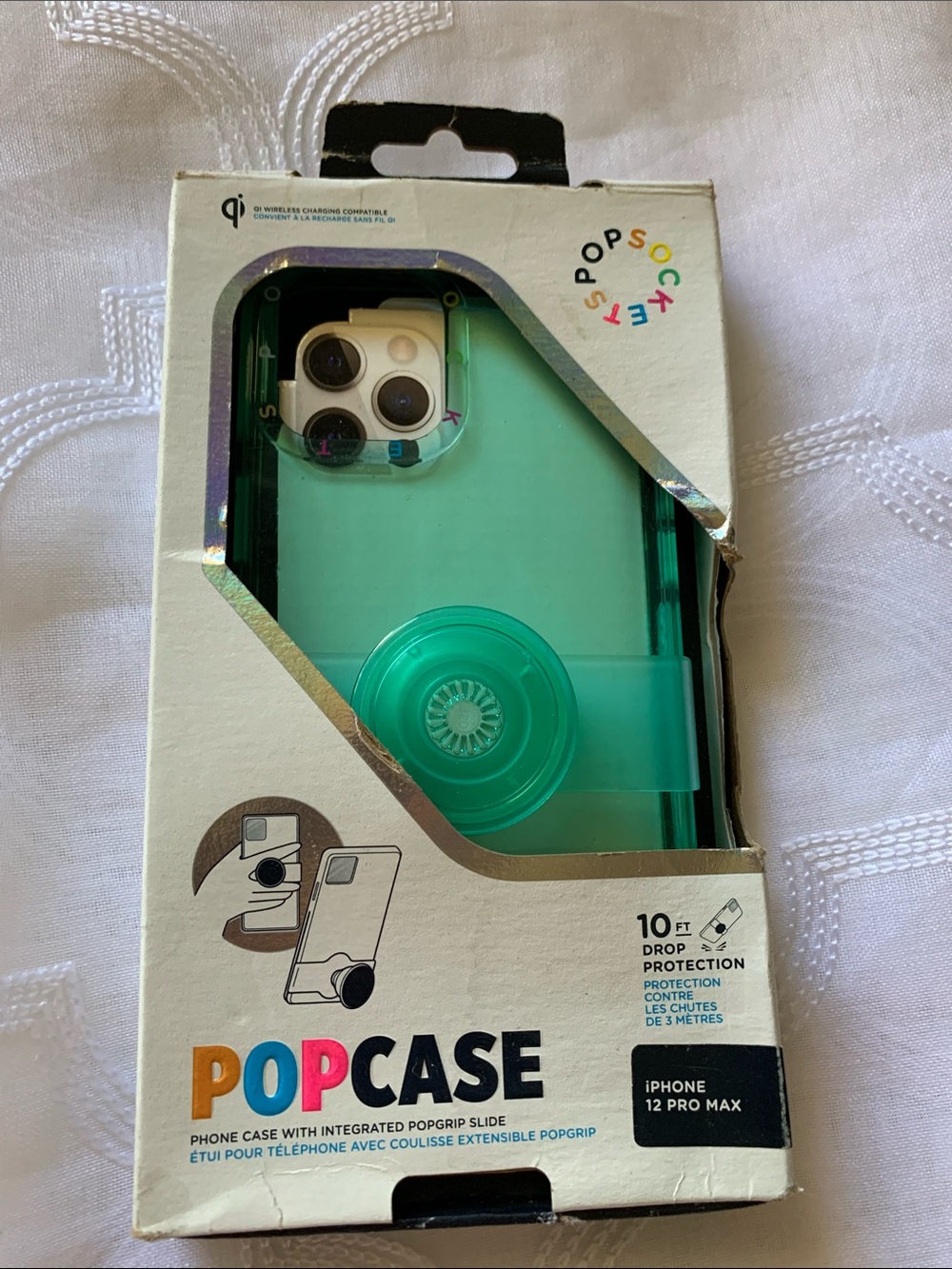 PopCase iPhone 12 Pro Max Case with Integrated PopGrip - Teal